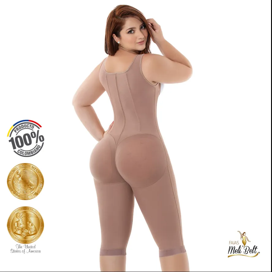 3031 MELI BELT GIRASOL Full Bodyshaper with 7 Bone, Long Leg, 3 lines of 18 hooks
