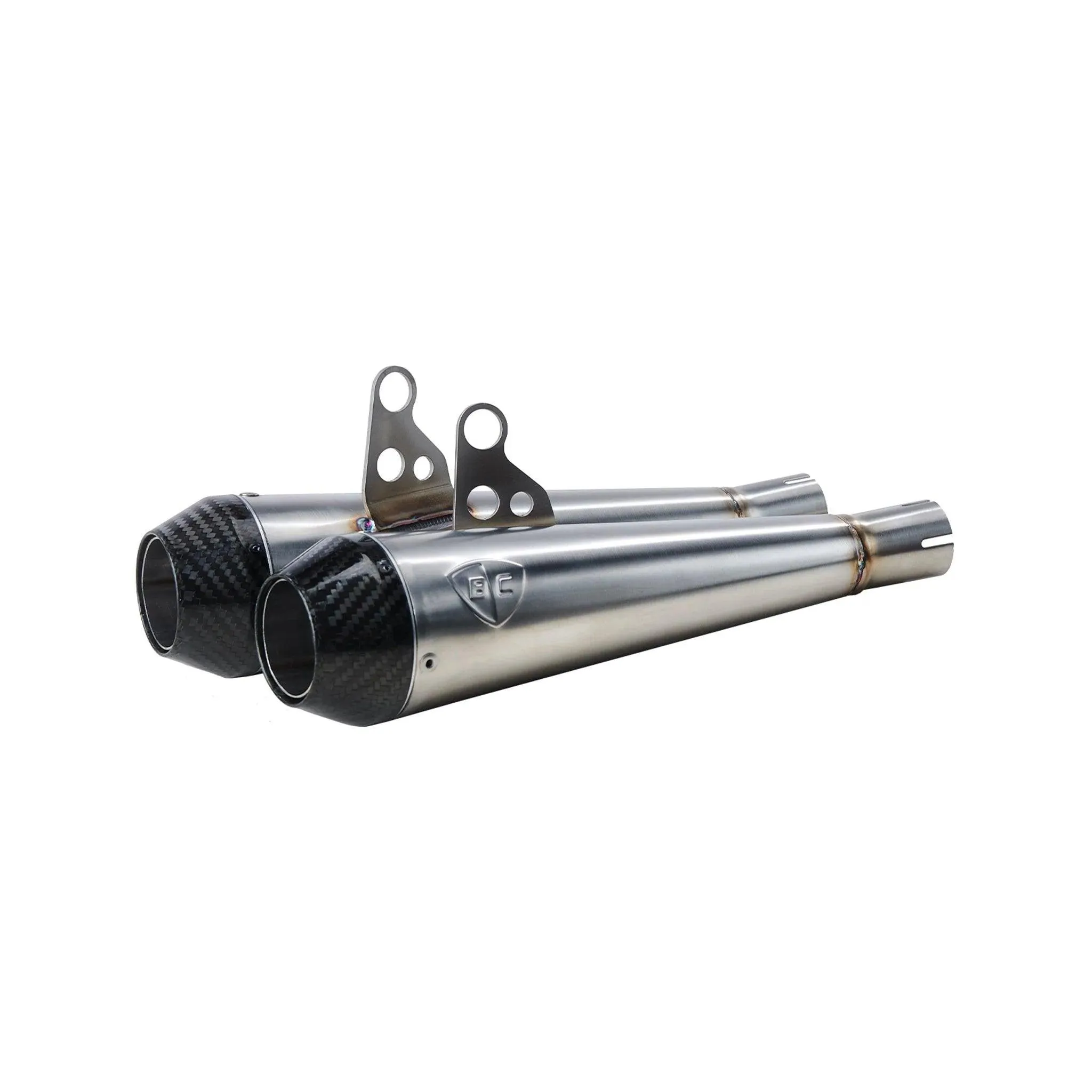 3.5 Predator Carbon Slip-On Exhaust for Triumph Thruxton R & RS / Speed Twin 1200 | Brushed