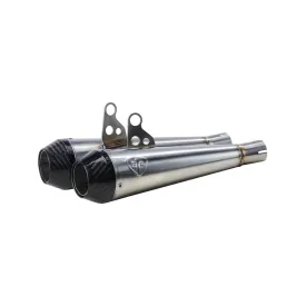 3.5 Predator Carbon Slip-On Exhaust for Triumph Thruxton R & RS / Speed Twin 1200 | Brushed