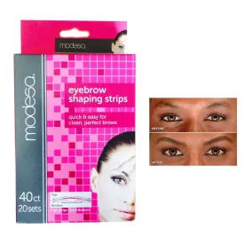 40 Eyebrow Shaping Strips Mini Wax Hair Removal Shapers Face Waxing Smooth Brows