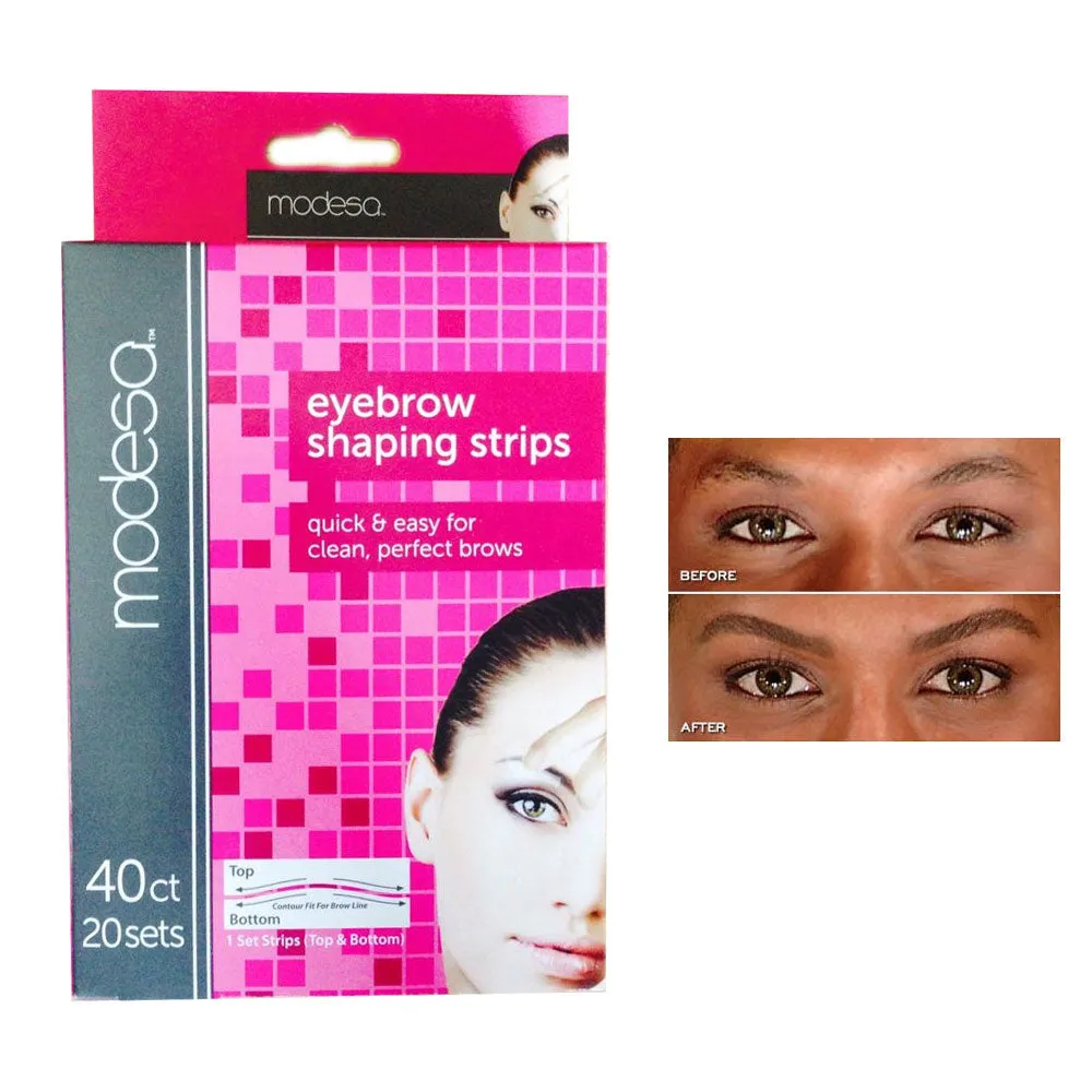 40 Eyebrow Shaping Strips Mini Wax Hair Removal Shapers Face Waxing Smooth Brows