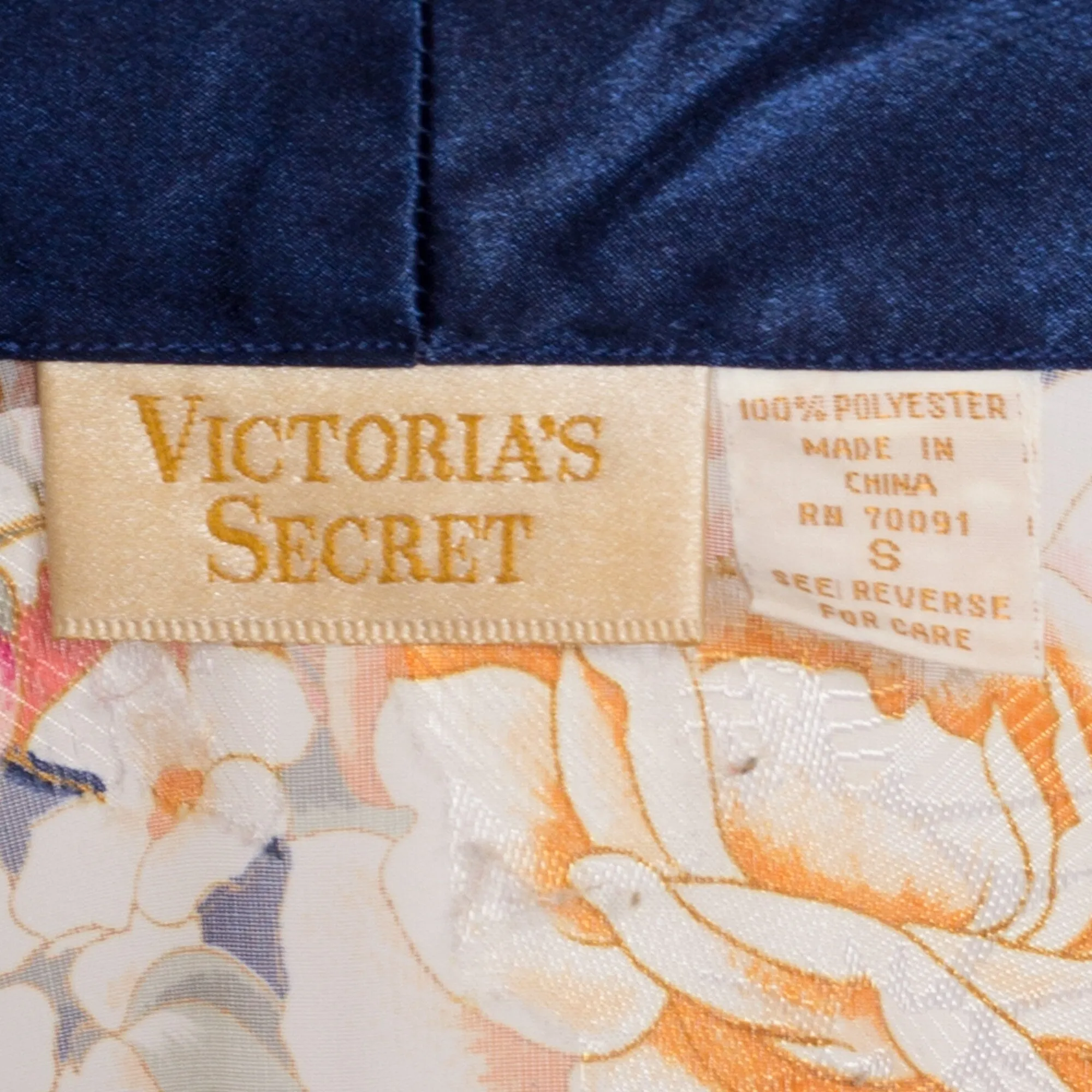 90s Sheer Floral Loungewear Crop Top - One Size