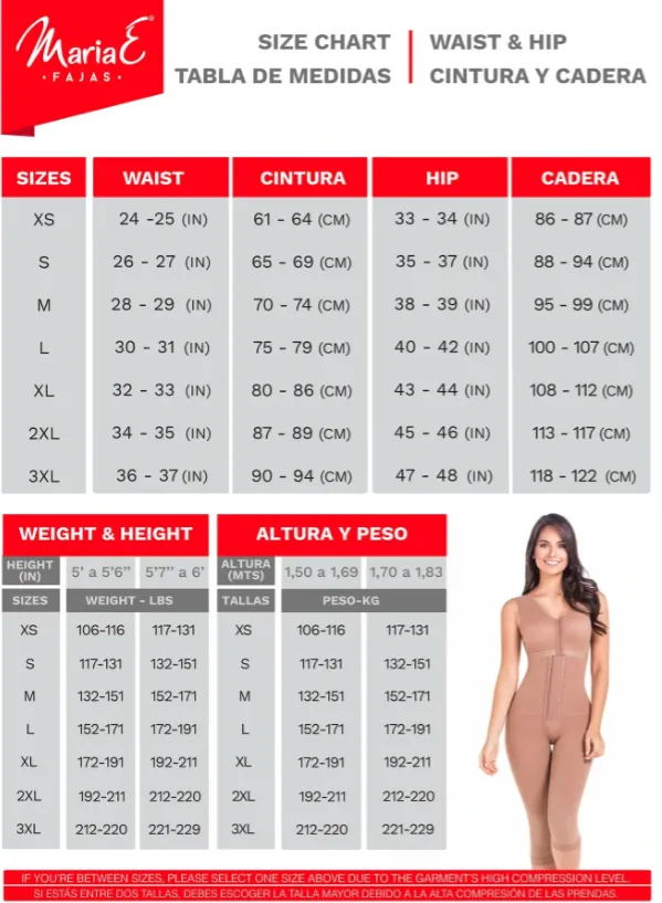 9142 MARIA E , Long Sleeve Postoperative Shapewear With Over Bust Strap | After Pregnancy Compression Garment | Powernet