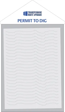 A4 zipped wallet - Permit to Dig