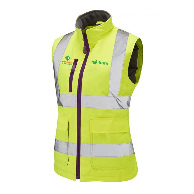 BAM Hi Vis Bodywarmer - Womens