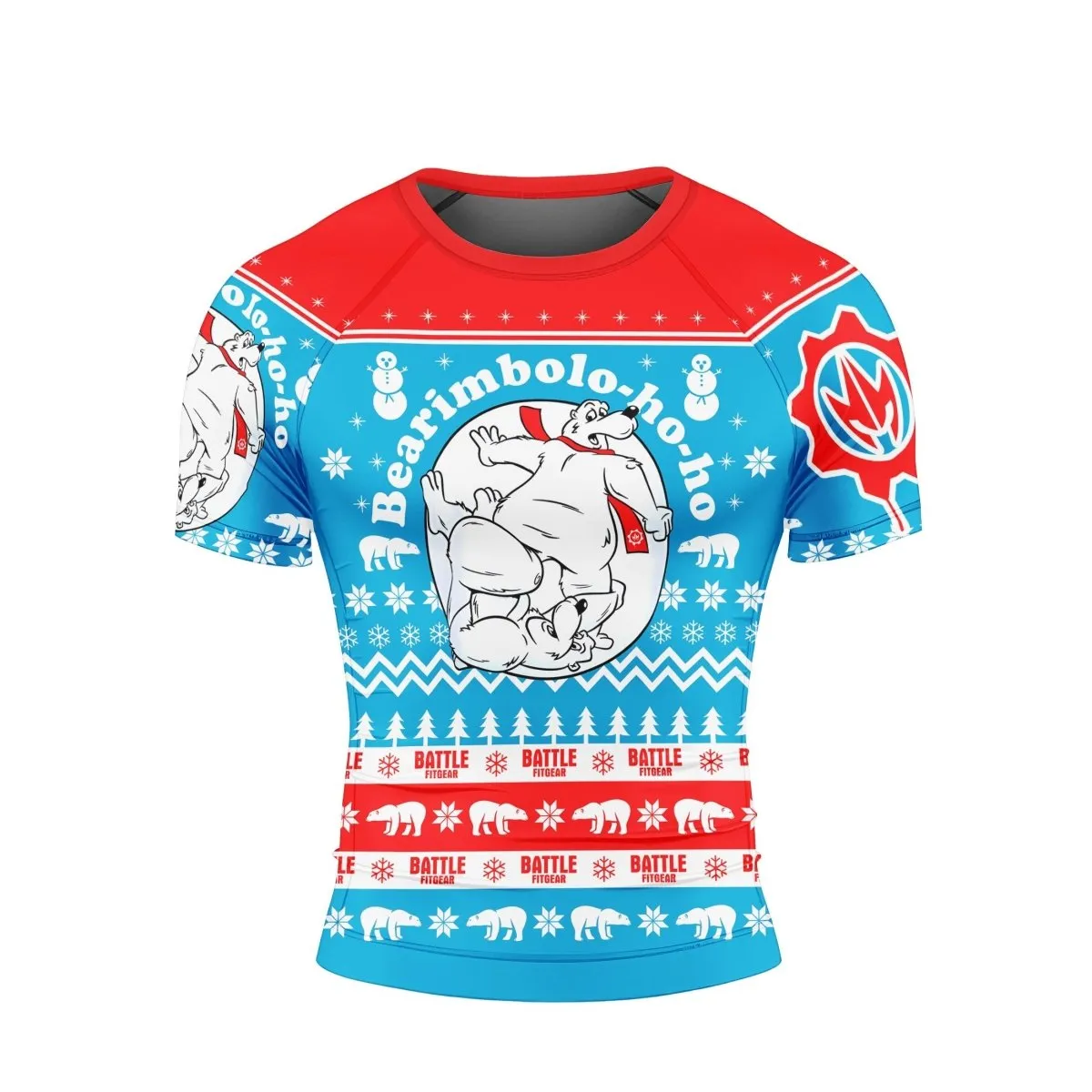 Bearimbolo-Ho-Ho Short Sleeve Rash Guard