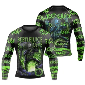 Beetlejuice Is Back Men's Long Sleeve Rash Guard