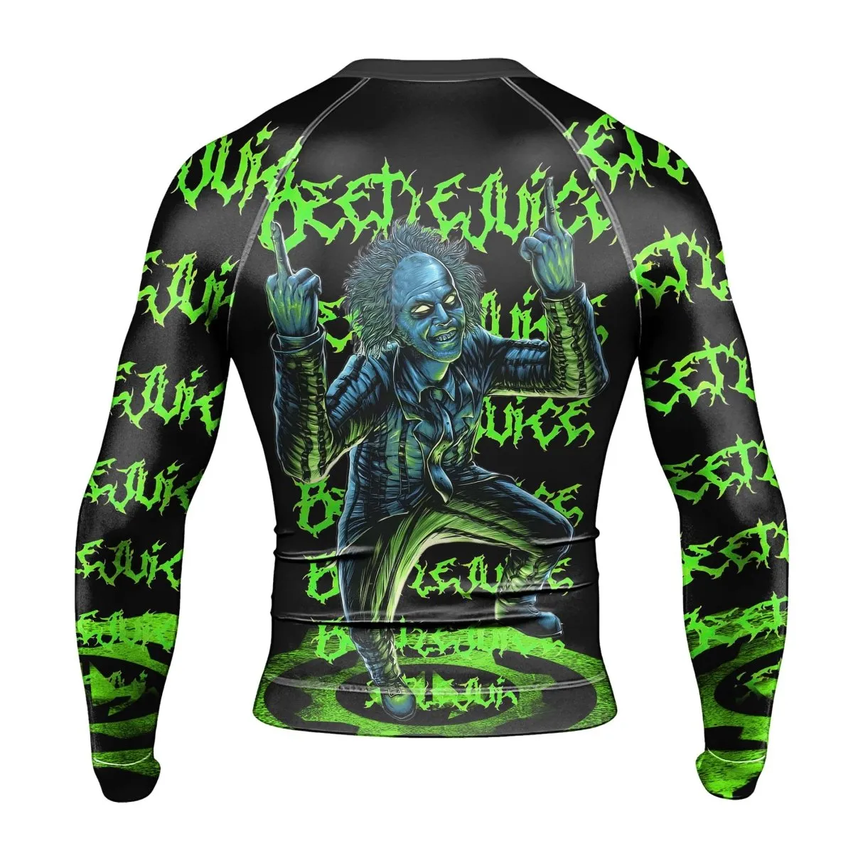 Beetlejuice Is Back Men's Long Sleeve Rash Guard