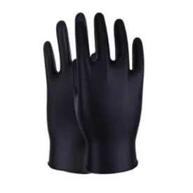 Black Heavy Duty Disposable Gloves Box 50
