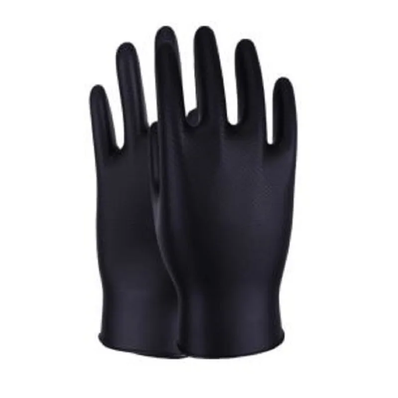 Black Heavy Duty Disposable Gloves Box 50