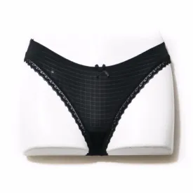 Black Lace Cotton Panty