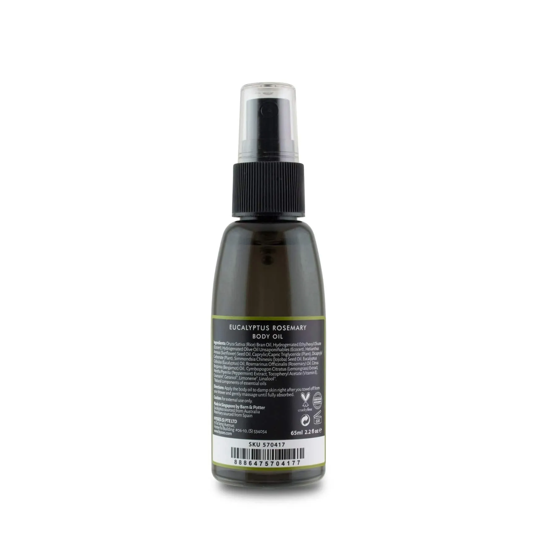 Body Oil Eucalyptus Rosemary