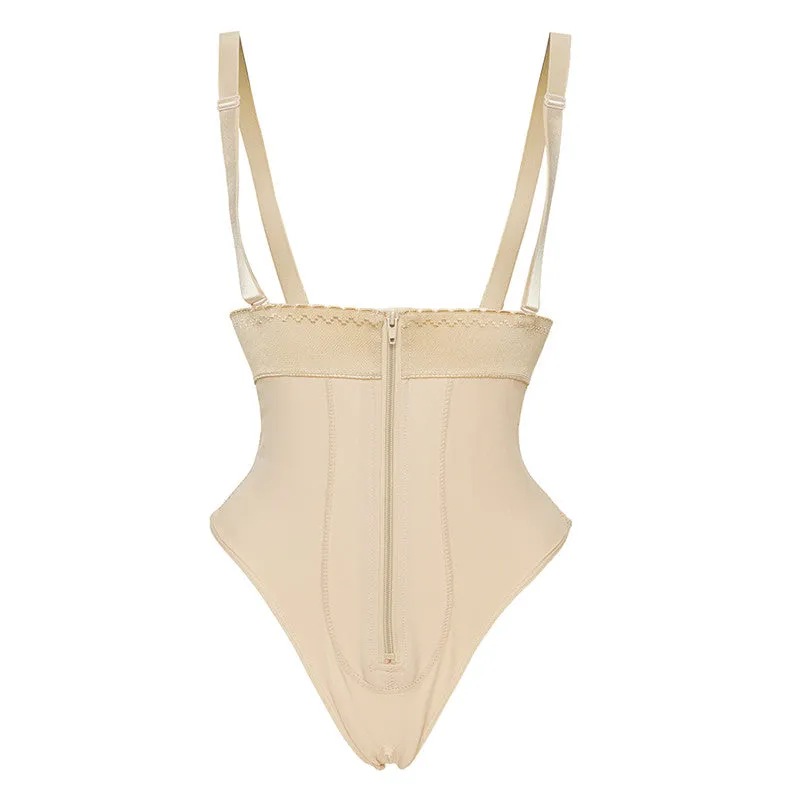 Breathable Sexy Ladies' Seamless Lace Body Briefer
