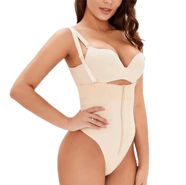 Breathable Sexy Ladies' Seamless Lace Body Briefer