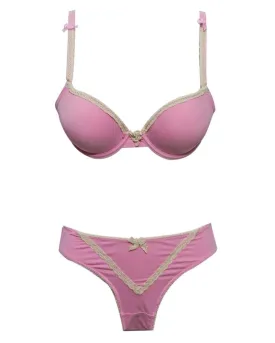 Bridal Baby Pink K13003 Double Padded Bra Panty Set - By Kailanni