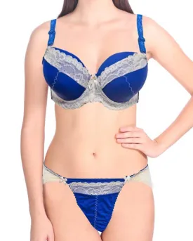 Bridal Blue K25001 Double Padded Bra Panty Set - By Kailanni
