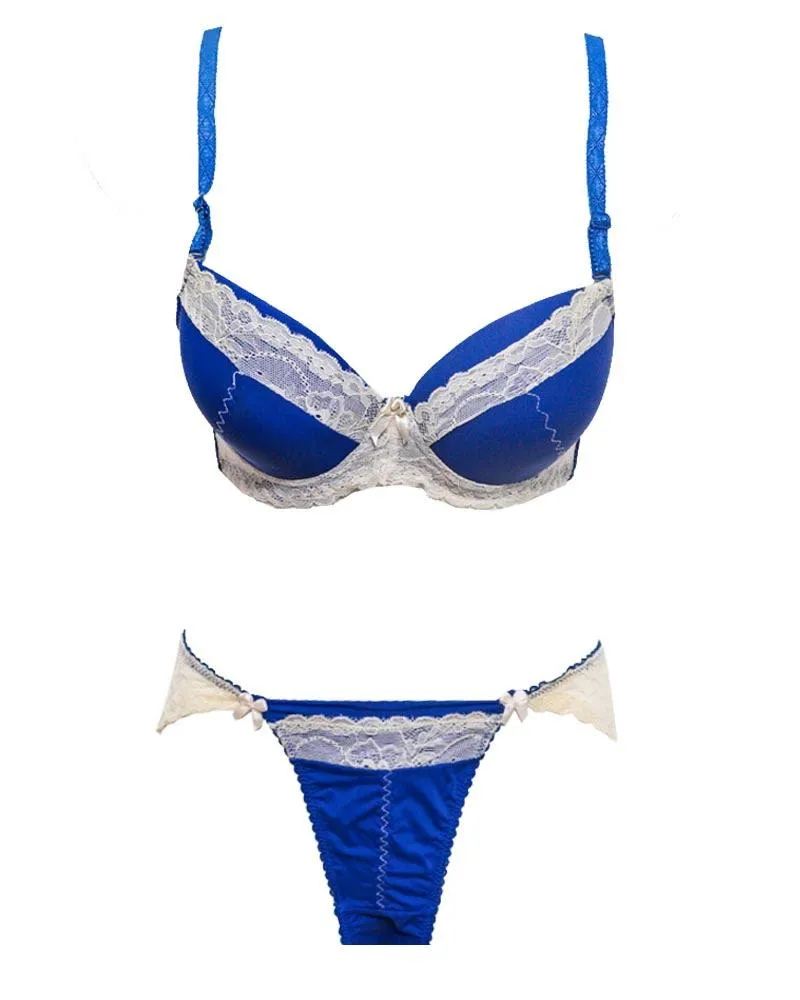 Bridal Blue K25001 Double Padded Bra Panty Set - By Kailanni