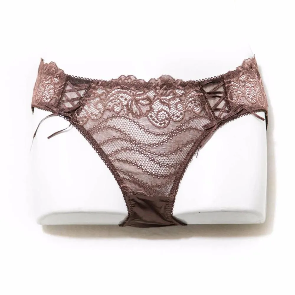 Bridal Brown Lace Net Pantie