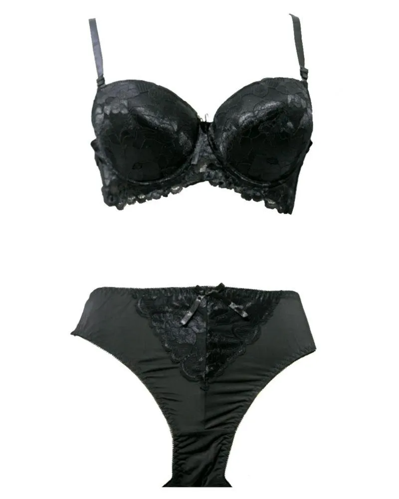Bridal Pushup Plus Size Bra Panty Sets - Single Padded Underwired Bra Panty Sets - BS2005