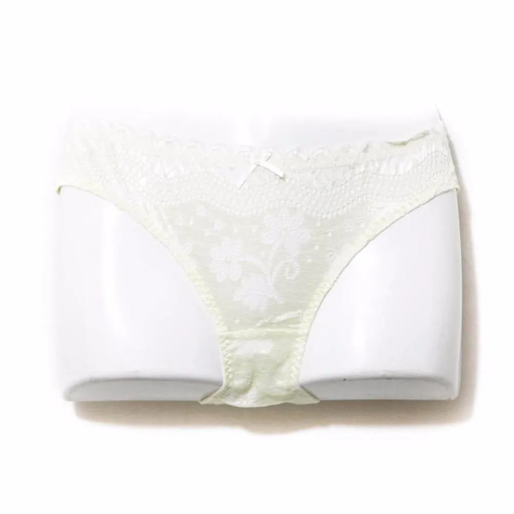 Bridal Yellow Net Lace Cotton Panty 5480