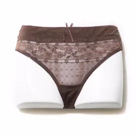 Brown Net Lace Pantie For Women