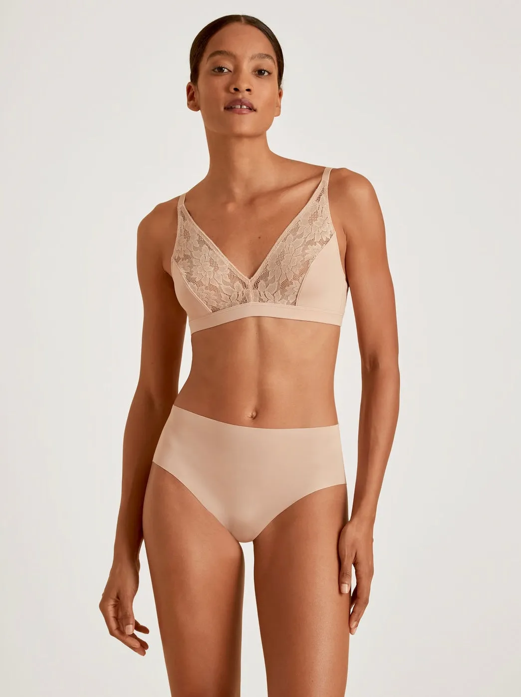 CALIDA Natural skin lace midi brief 22292 rose women