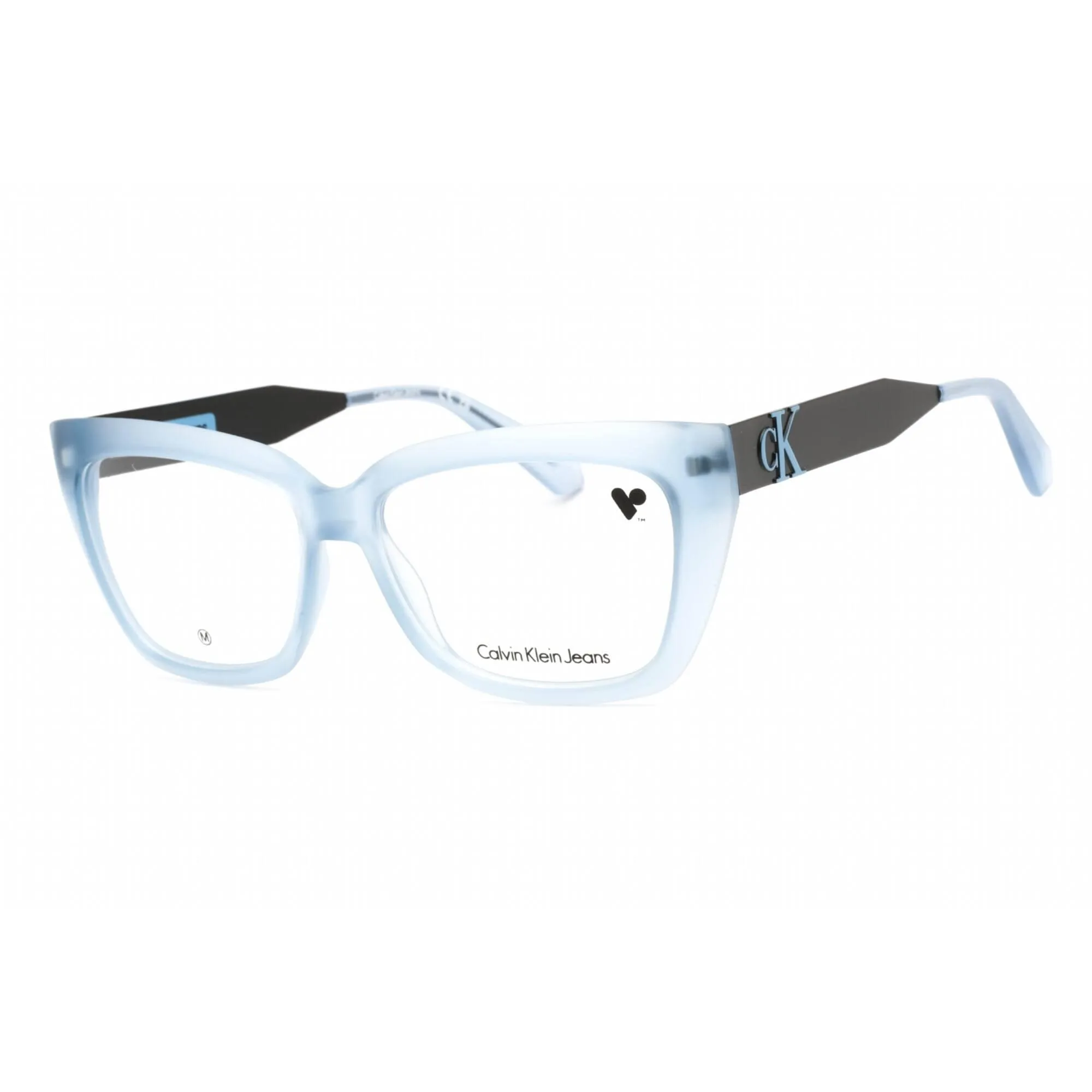 Calvin Klein Jeans Women's Eyeglasses - Azure Plastic Rectangular Frame | CKJ23618 410