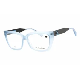 Calvin Klein Jeans Women's Eyeglasses - Azure Plastic Rectangular Frame | CKJ23618 410