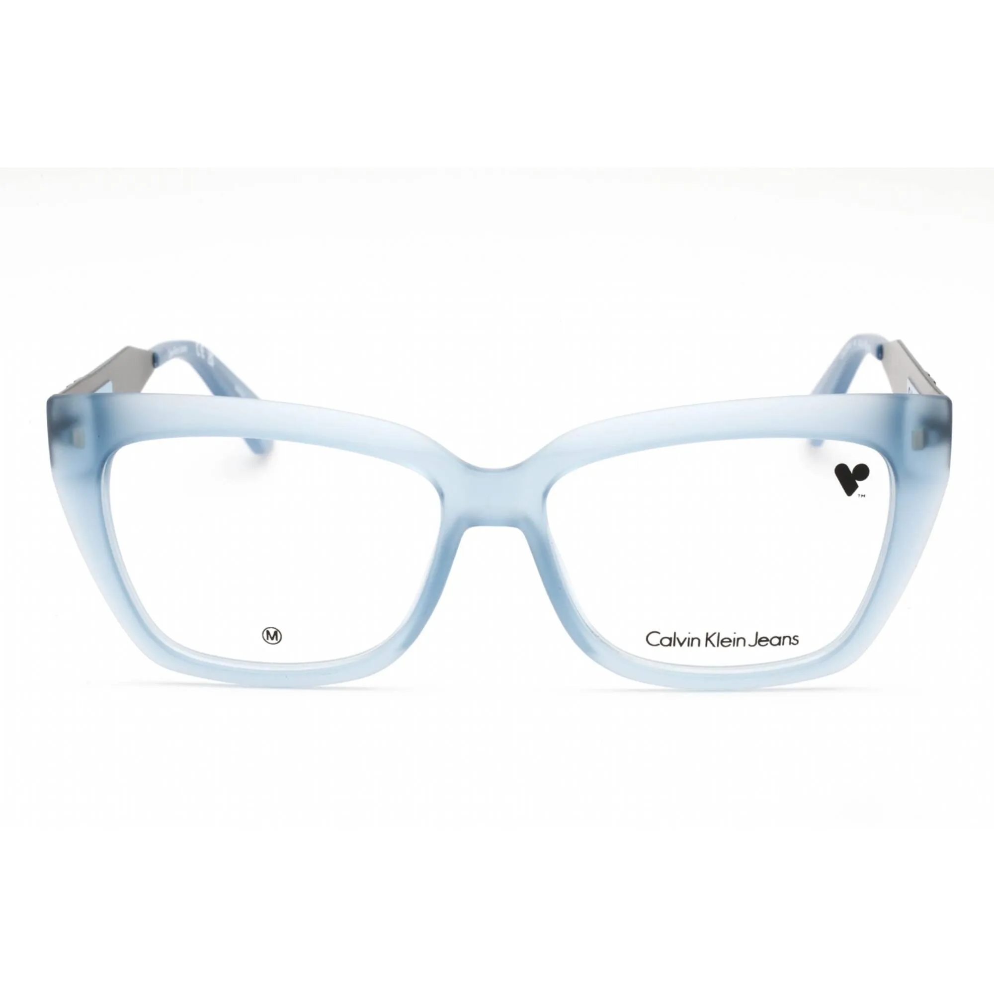 Calvin Klein Jeans Women's Eyeglasses - Azure Plastic Rectangular Frame | CKJ23618 410
