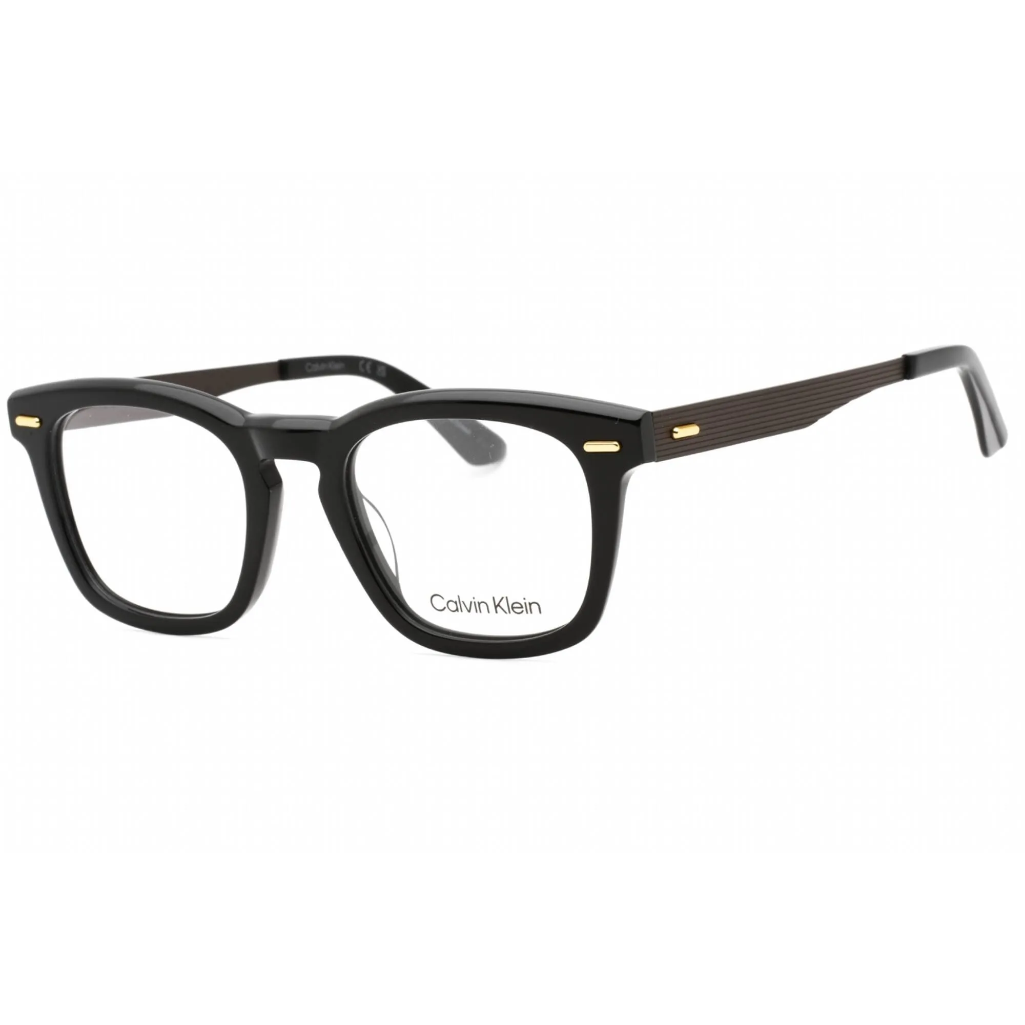 Calvin Klein Men's Eyeglasses - Black Plastic Full Rim Rectangular Frame | CK21517 001