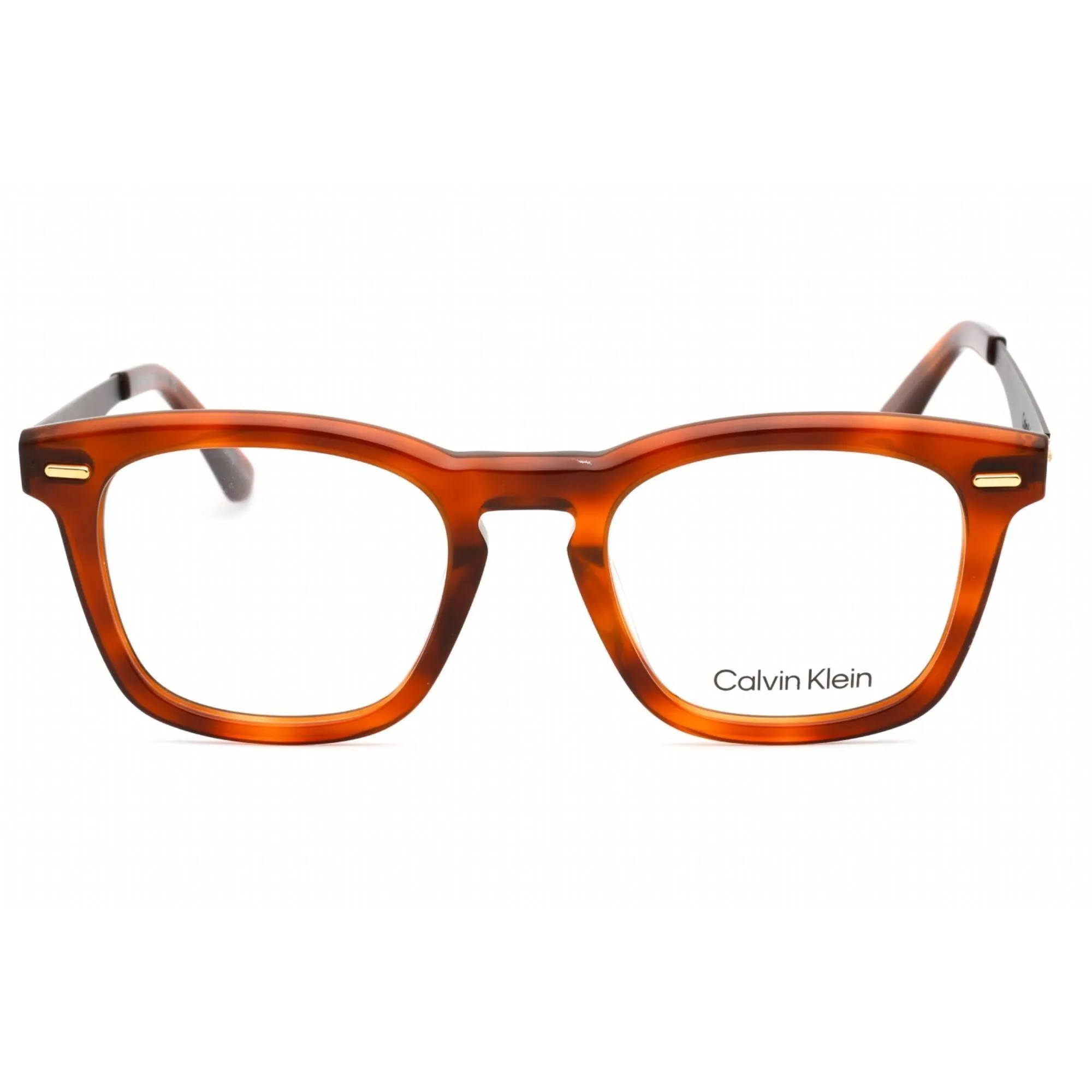 Calvin Klein Men's Eyeglasses - Blonde Havana Plastic Frame Clear Lens | CK21517 213