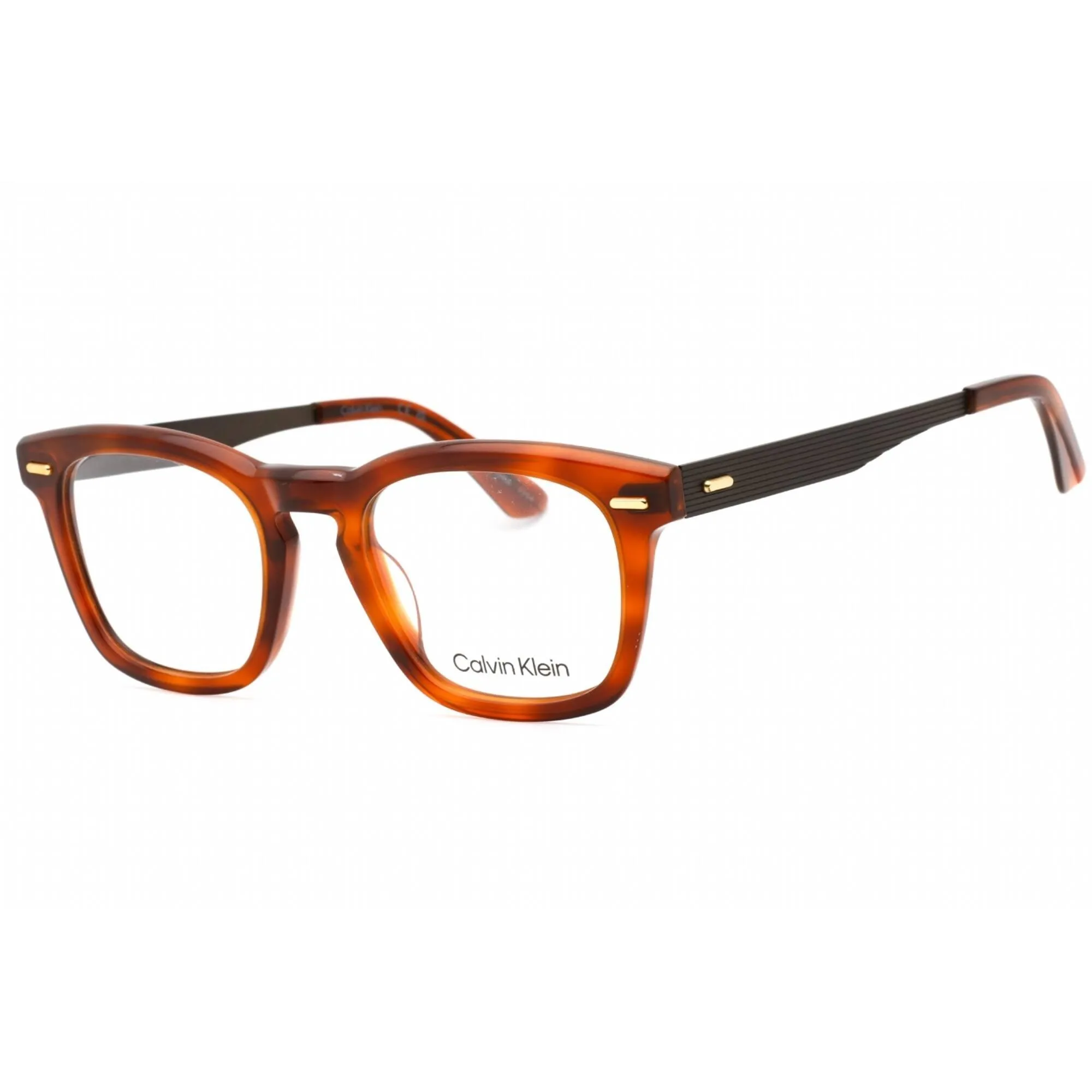 Calvin Klein Men's Eyeglasses - Blonde Havana Plastic Frame Clear Lens | CK21517 213