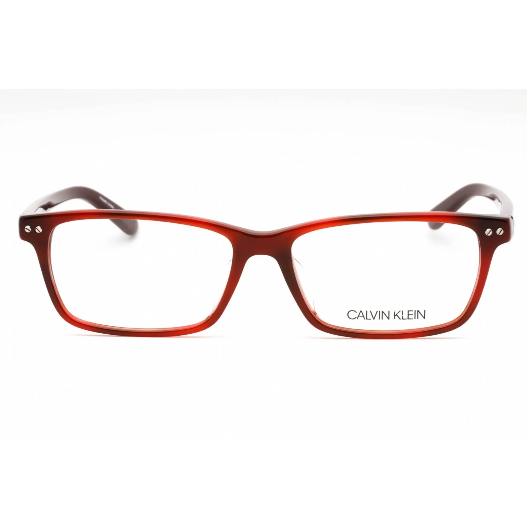 Calvin Klein Men's Eyeglasses - Burgundy Havana Acetate Rectangular | CK18526A 609