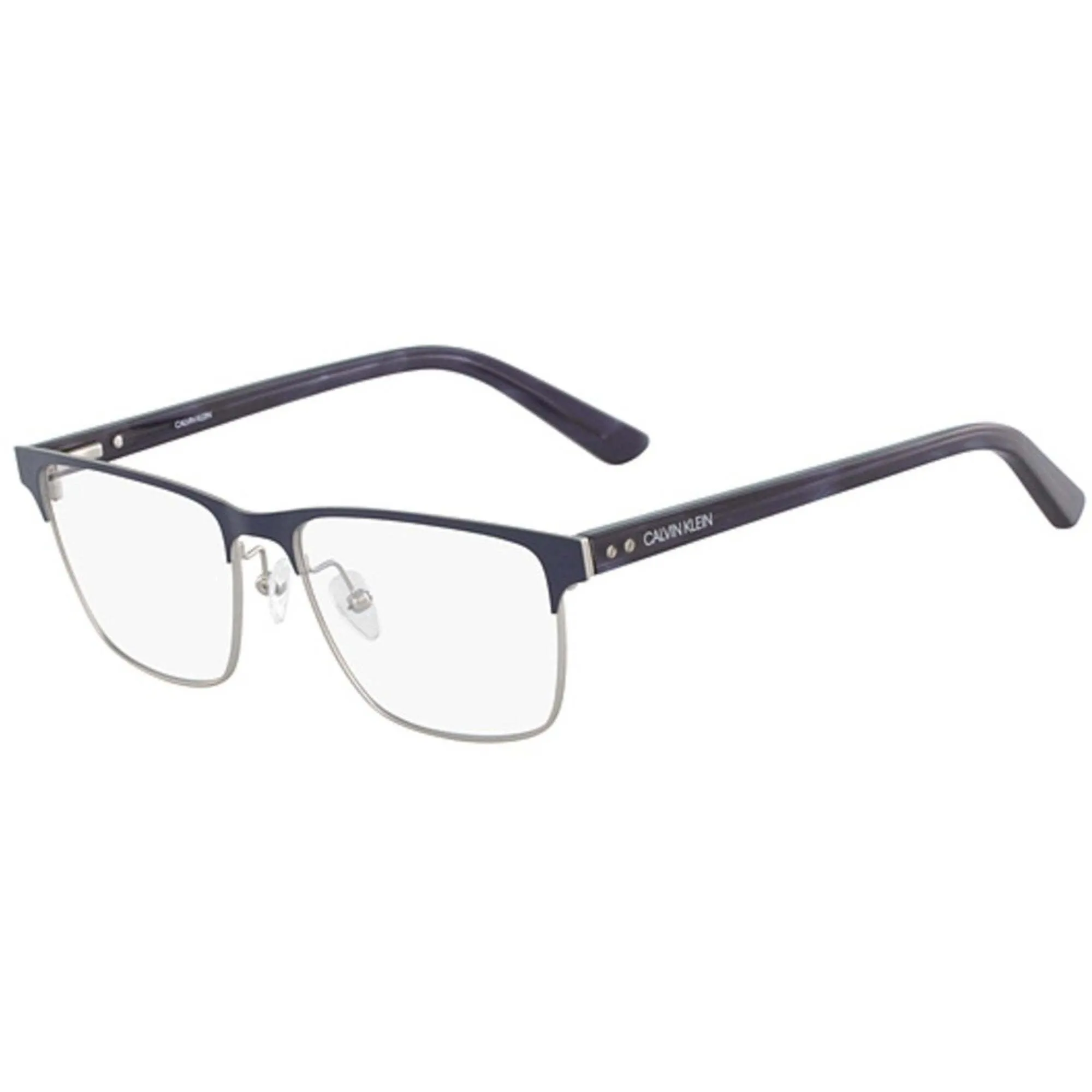 Calvin Klein Men's Eyeglasses - Satin Navy Metal Frame | CALVIN KLEIN CK18304 410