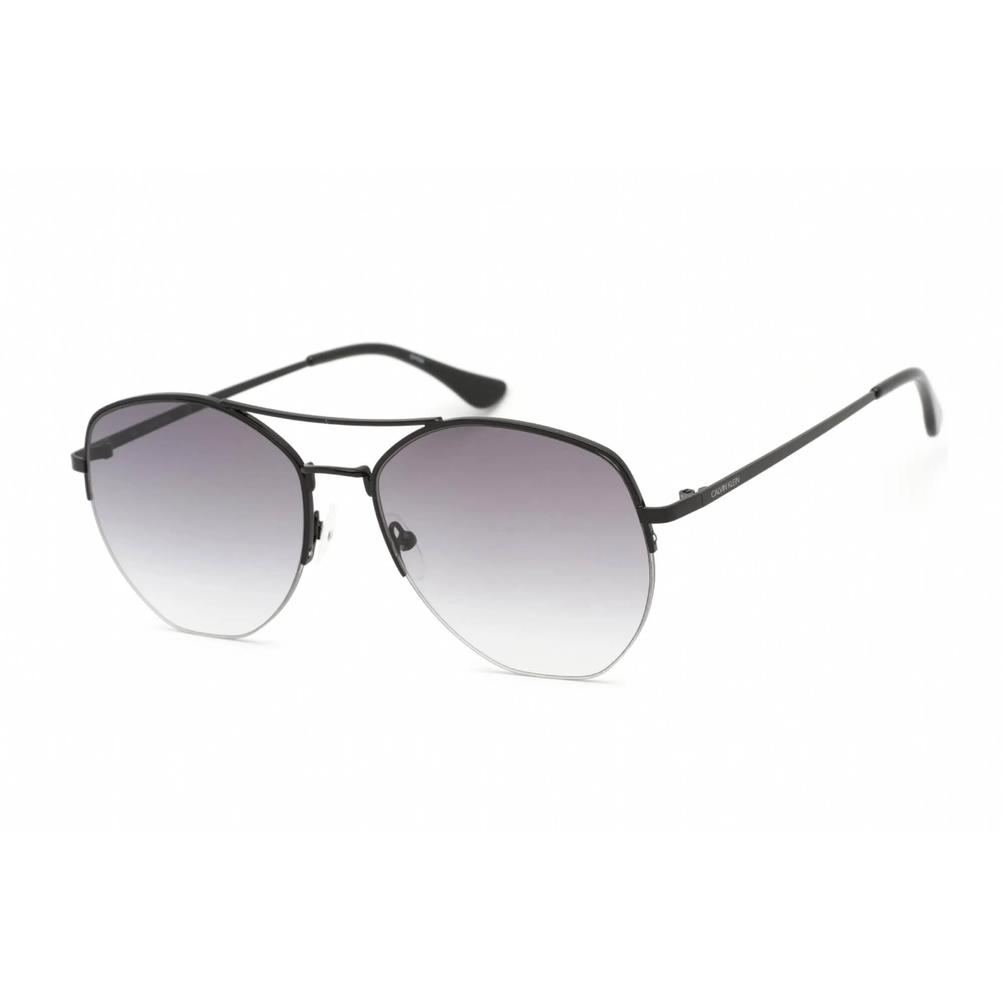 Calvin Klein Retail Women's Sunglasses - Full Rim Black Metal Aviator | CK20121S 001
