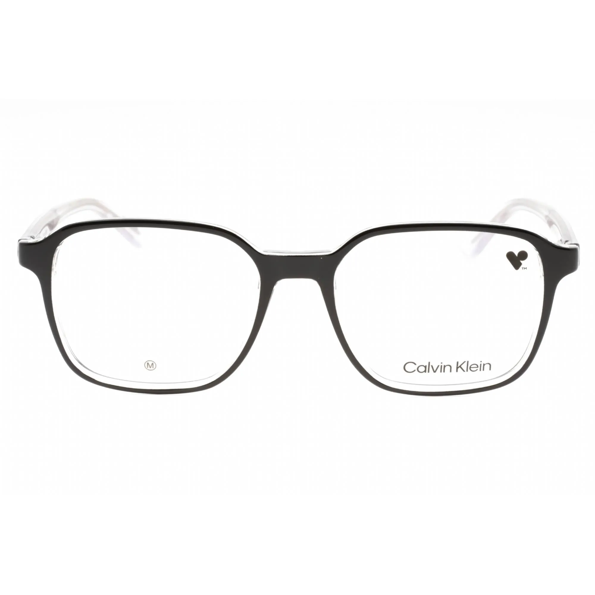 Calvin Klein Unisex Eyeglasses - Black Plastic Square Full Rim Frame | CK23524 001