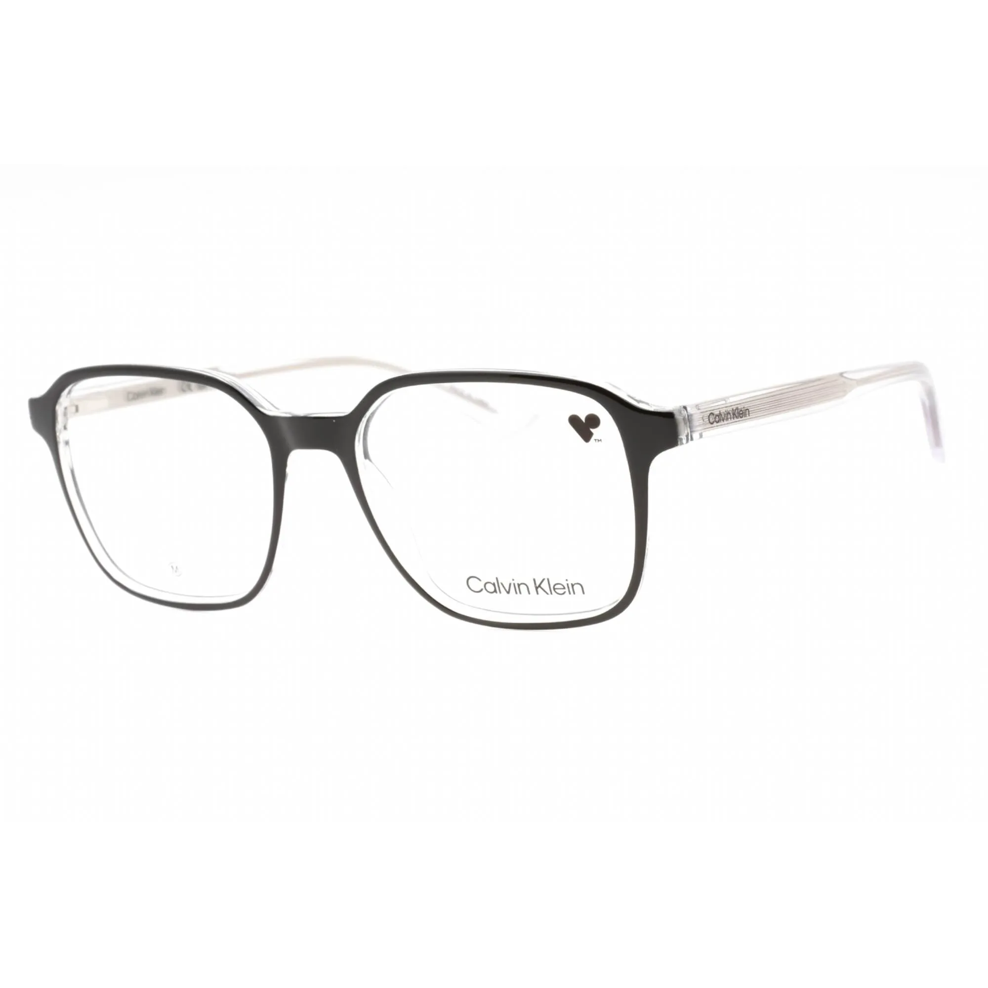 Calvin Klein Unisex Eyeglasses - Black Plastic Square Full Rim Frame | CK23524 001