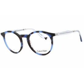 Calvin Klein Unisex Eyeglasses - Blue Havana Round Frame Clear Lens | CK23515 460