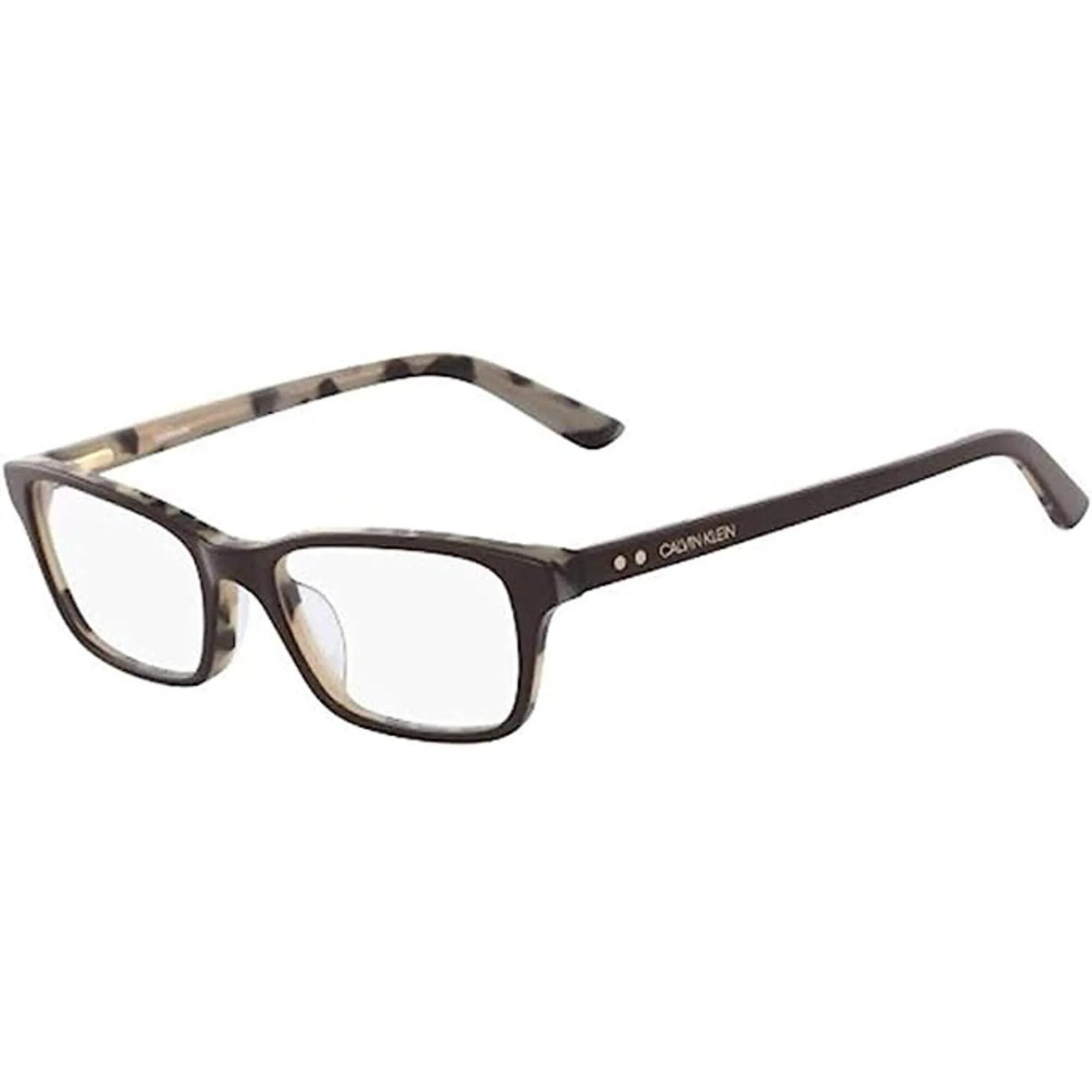 Calvin Klein Unisex Eyeglasses - Brown Cream Tortoise Frame | CALVIN KLEIN CK18541 212
