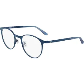Calvin Klein Unisex Eyeglasses - Navy Metal Round Frame | CALVIN KLEIN CK21117 410