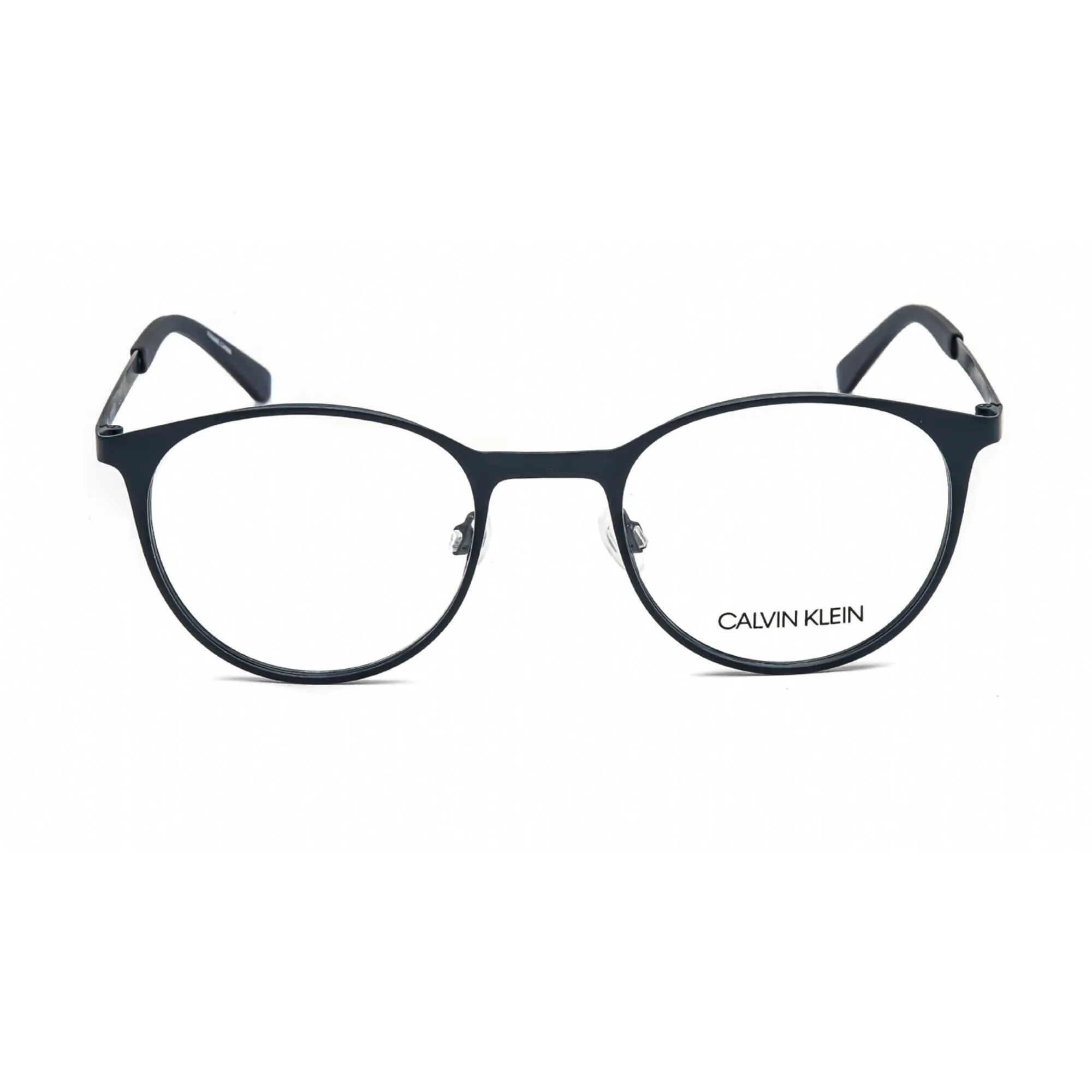 Calvin Klein Unisex Eyeglasses - Navy Metal Round Frame | CALVIN KLEIN CK21117 410