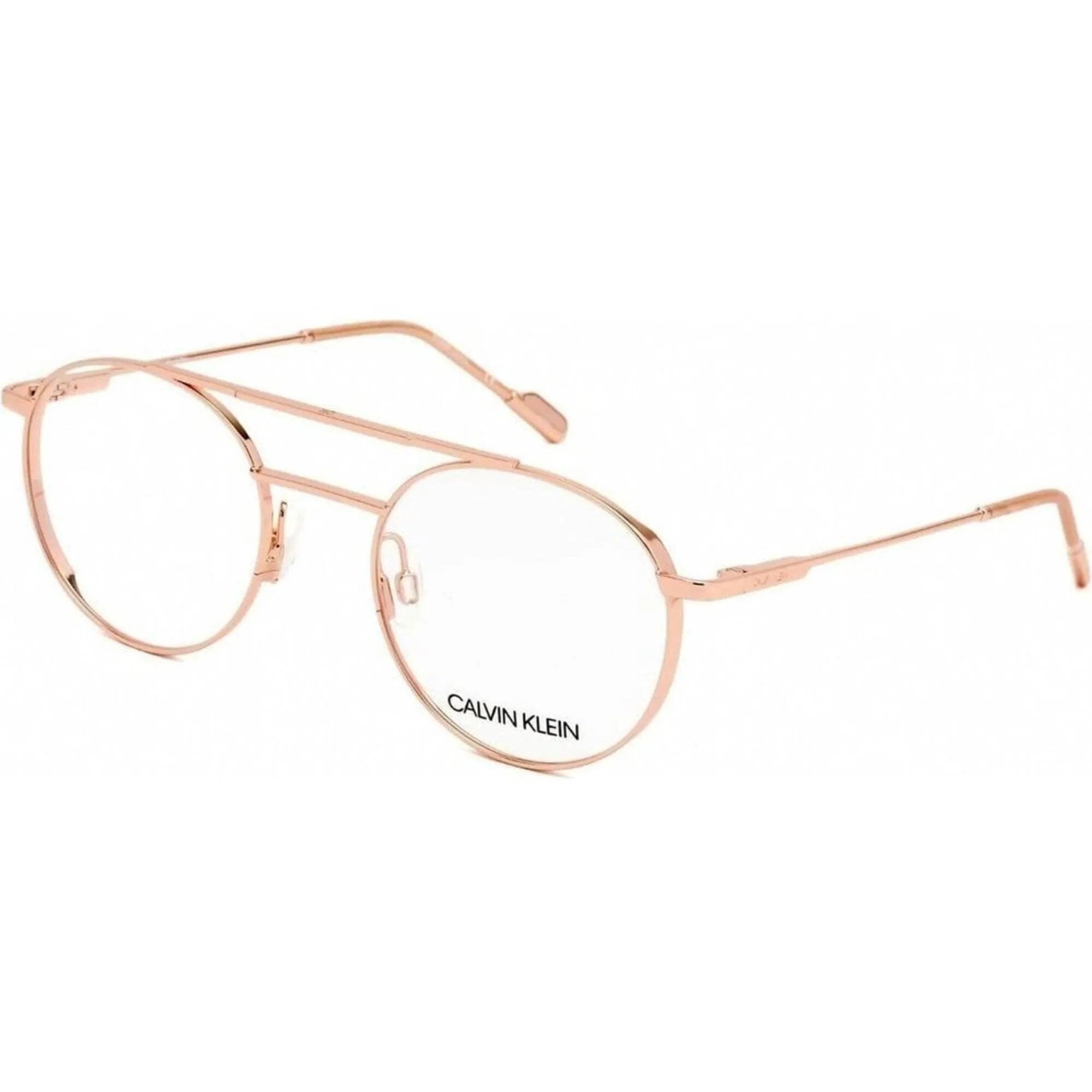 Calvin Klein Unisex Eyeglasses - Rose Gold Round Frame | CALVIN KLEIN CK21101 780