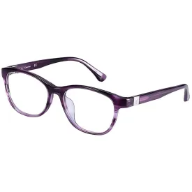 Calvin Klein Unisex Eyeglasses - Striped Violet Rectangular | CALVIN KLEIN CK5906A 480