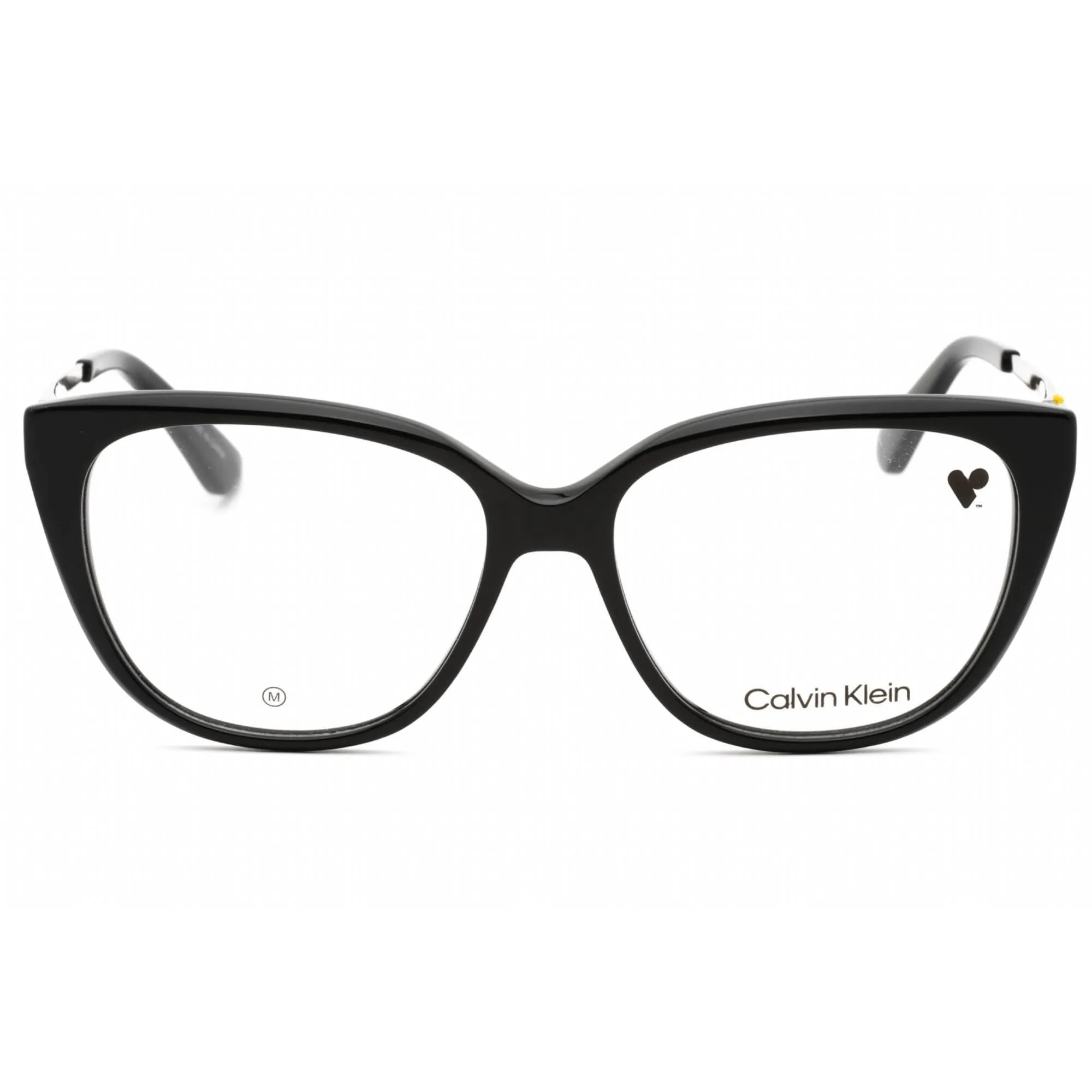 Calvin Klein Women's Eyeglasses - Black Cat Eye Plastic Frame Clear Lens | CK23520 001
