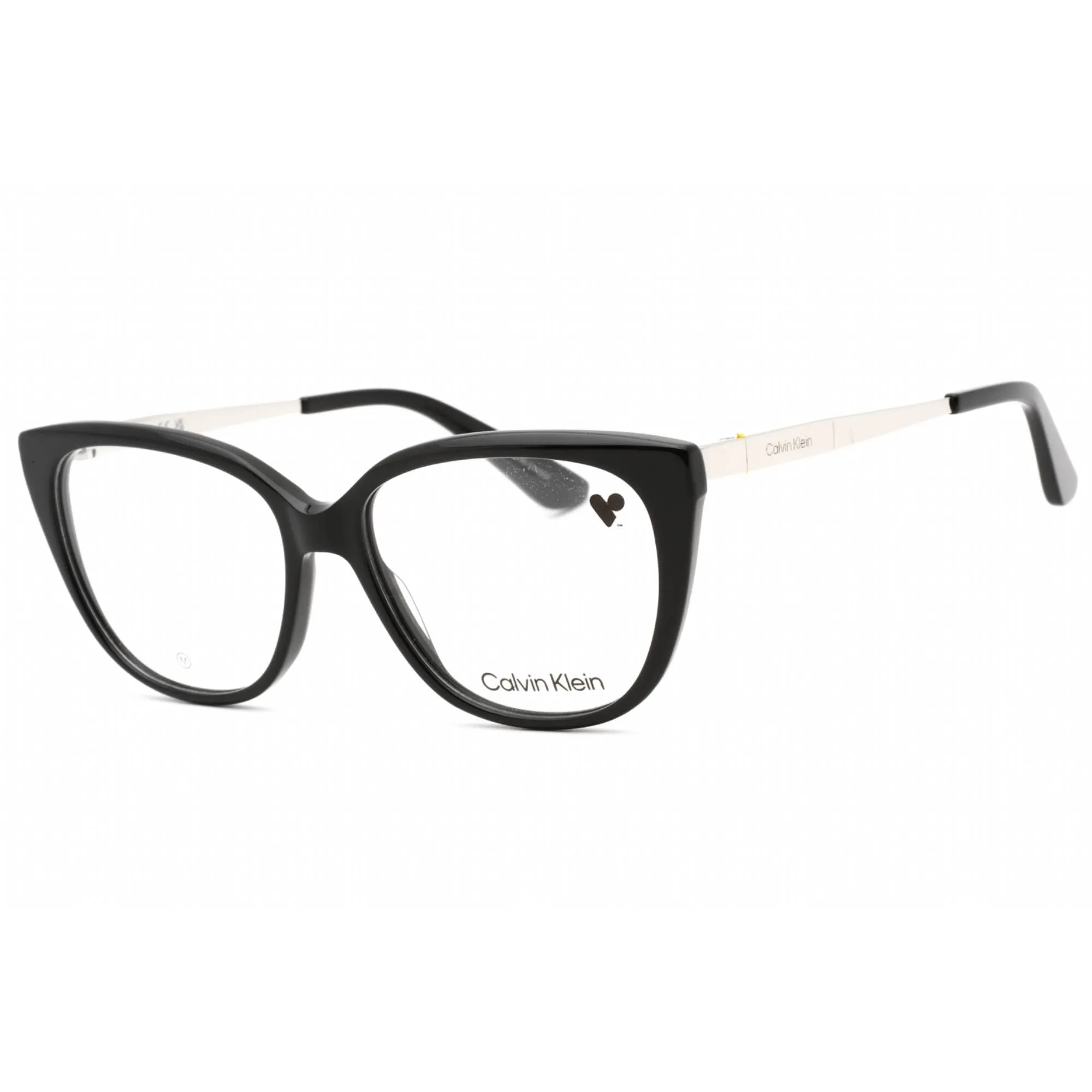 Calvin Klein Women's Eyeglasses - Black Cat Eye Plastic Frame Clear Lens | CK23520 001