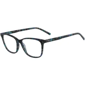 Calvin Klein Women's Eyeglasses - Blue Marble Plastic Square | CALVIN KLEIN 6010 432