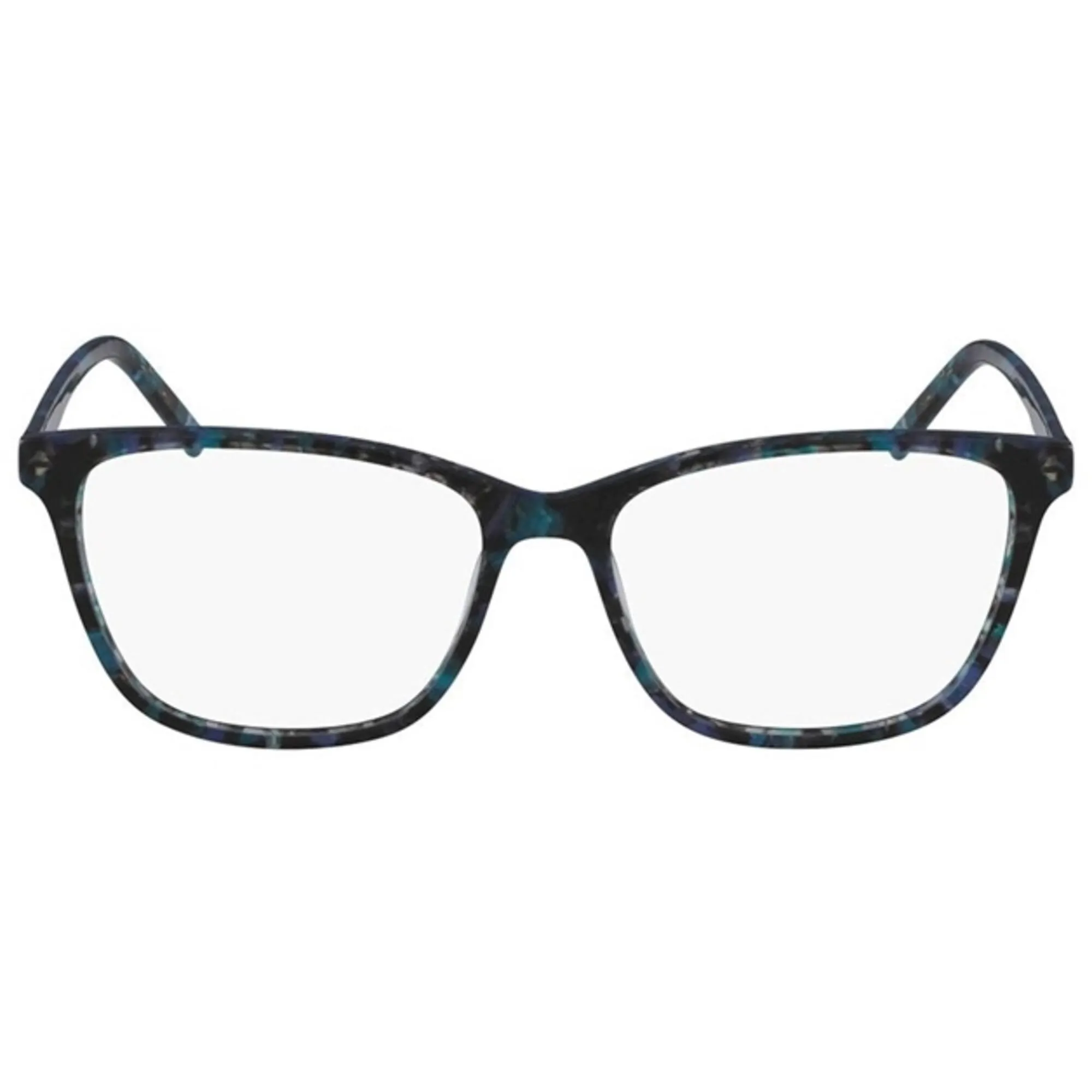 Calvin Klein Women's Eyeglasses - Blue Marble Plastic Square | CALVIN KLEIN 6010 432