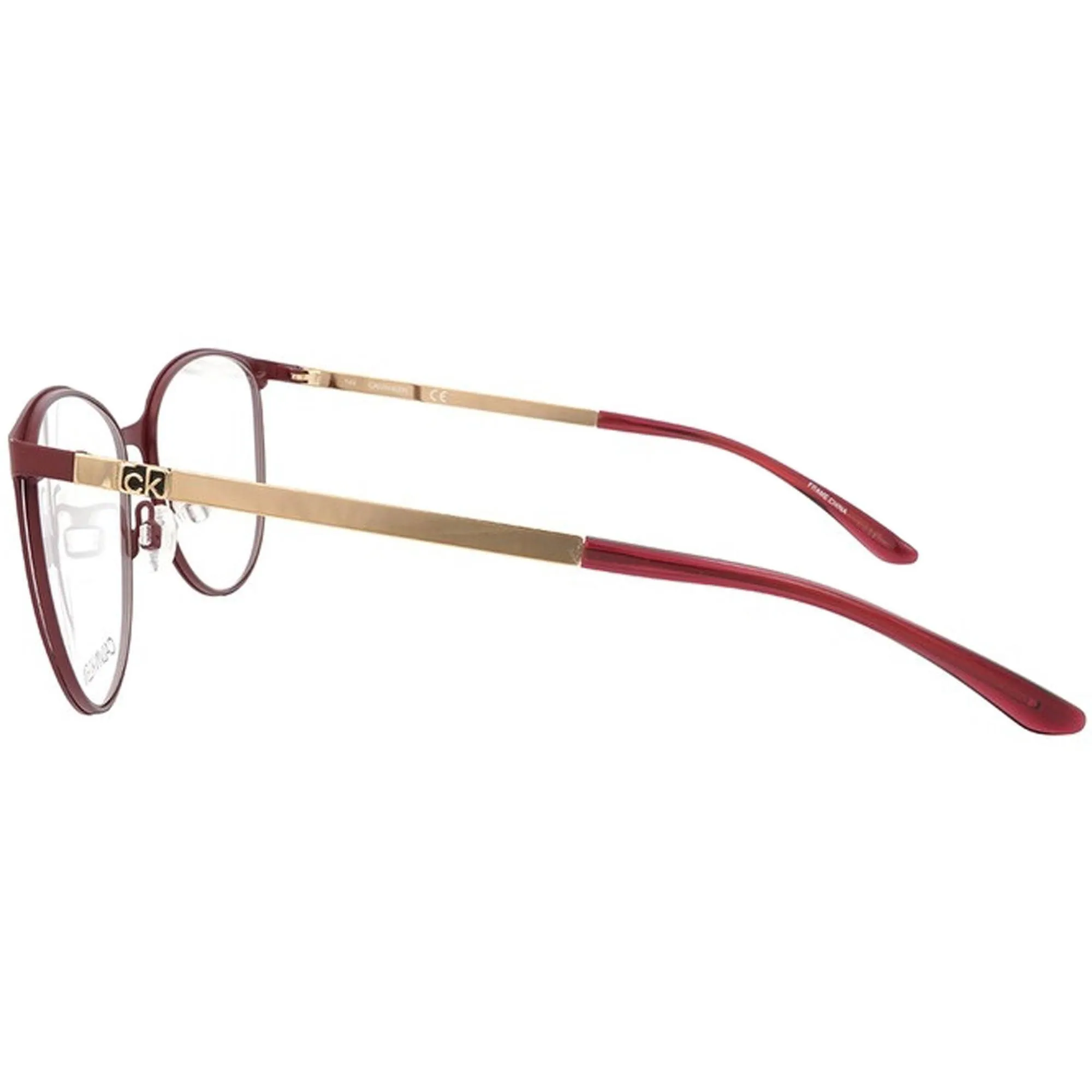 Calvin Klein Women's Eyeglasses - Matt Burgundy Oval Frame | CALVIN KLEIN CK20130 605