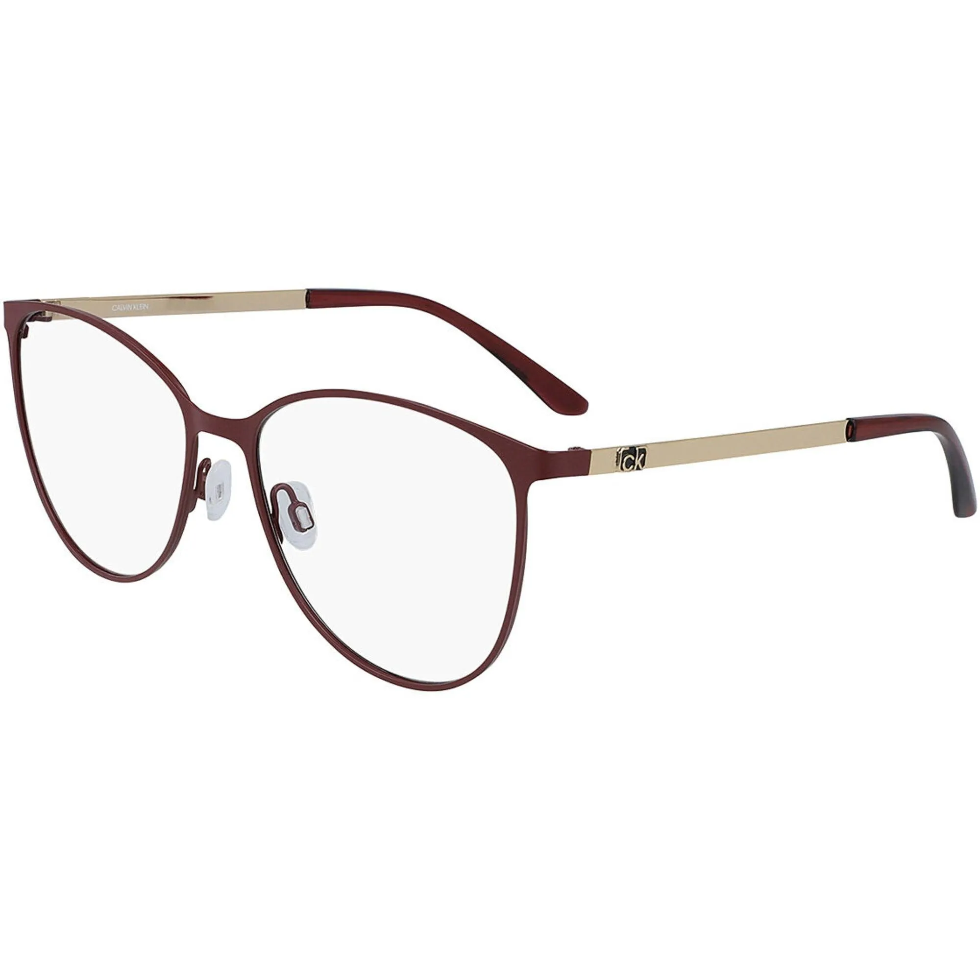 Calvin Klein Women's Eyeglasses - Matt Burgundy Oval Frame | CALVIN KLEIN CK20130 605