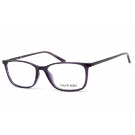 Calvin Klein Women's Eyeglasses - Rectangular Crystal Dark Purple Frame | CK19512 501